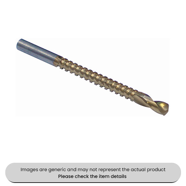 Titanium Nitride Coated Saw Drill 1/4" Versatile Cutting Tool Pack Qty 1