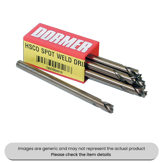 Dormer High Speed Cobalt Spot Weld Drills Jobber Length 8MM Pack Qty 10