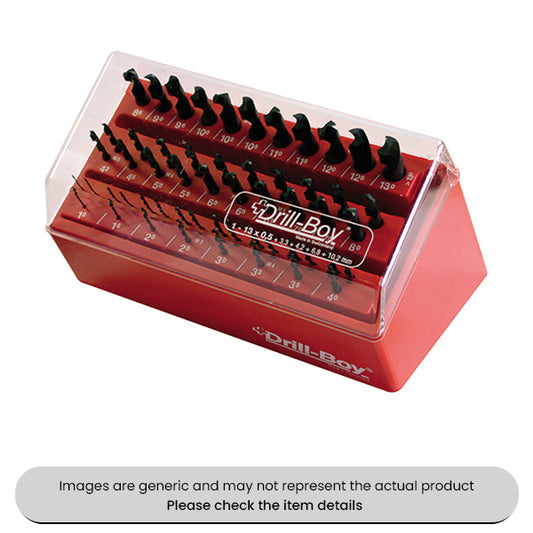 Drill-Boy HSS Jobber Drills Box Set Right Hand 1-13MM Pack Qty 1
