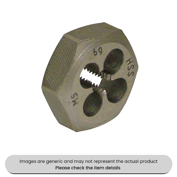 High Speed Steel Hex Die Nut M8X1.25MM Pack Qty 1