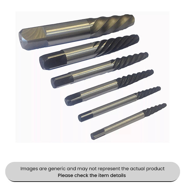 Screw Extractor Set No.1-6 Pack Qty 1