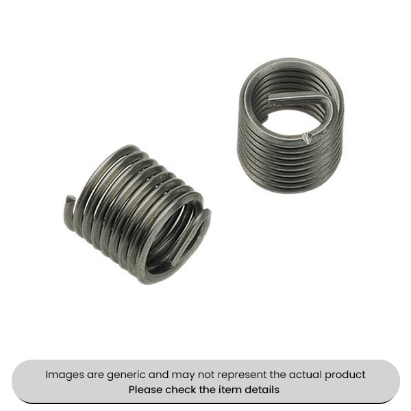 Stainless Steel Free-running V-Coil Thread Repair Inserts M12 Pack Qty 10