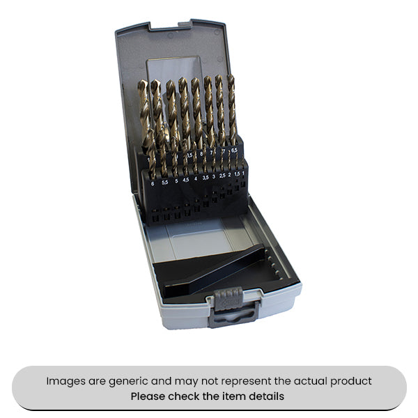 HSS Cobalt Drill Bits Set Kit 1-10MM Pack Qty 1