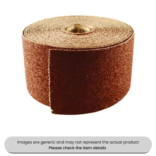 General Purpose Sandpaper Roll Aluminium Oxide P80, 115X10M Pack Qty 1