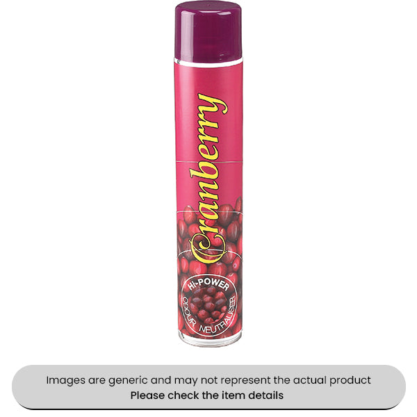 Cranberry Air Freshener 750ML Power Aerosol Large Cans Spray Pack Qty 1