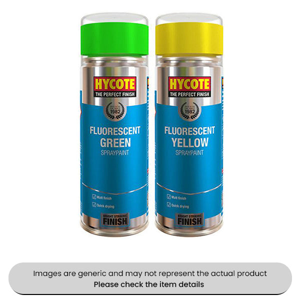 Fluorescent Yellow Paint Matt Finish 400ML Pack Qty 6