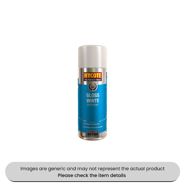 Gloss White Automotive Paint 400ML Aerosols Pack Qty 6
