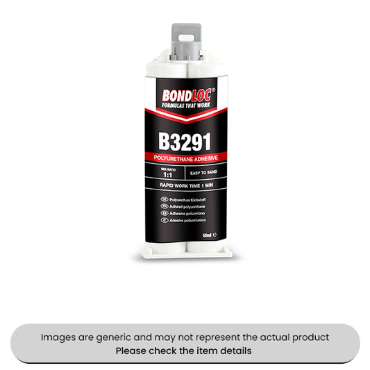 Black Polyurethane Adhesive 1 Minute 50ML Syringe Pack Qty 2