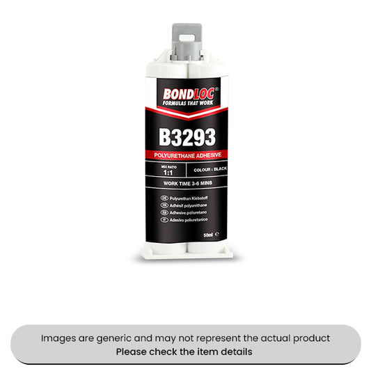 Black Polyurethane Adhesive 3 Minute 50ML Syringe Pack Qty 2