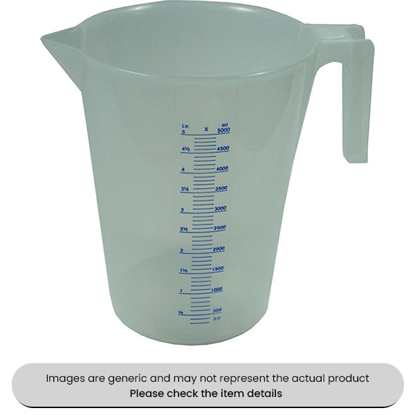 Clear Measuring Jugs 2L Chemical Resistant Pack Qty 1