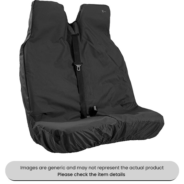 Black Van Passenger Front Seat Cover Pack Qty 1