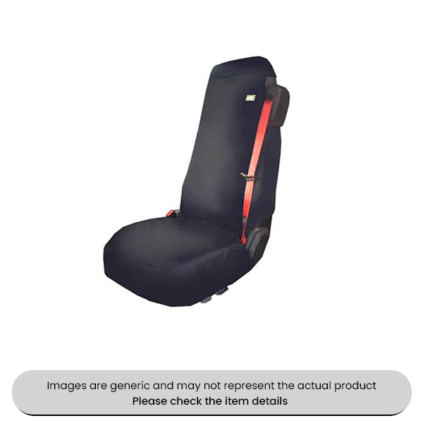 Waterproof Black Universal Truck Single Seat Cover Pack Qty 1