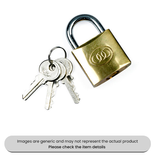 Hardened Shackle Padlocks Keyed Alike 50-65MM With 3 Keys Pack Qty 1