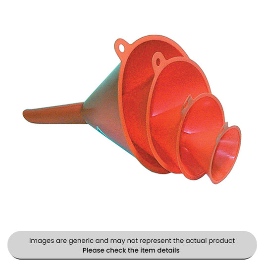 Round Funnel Set 50, 75, 100, 120MM Pack Qty 1