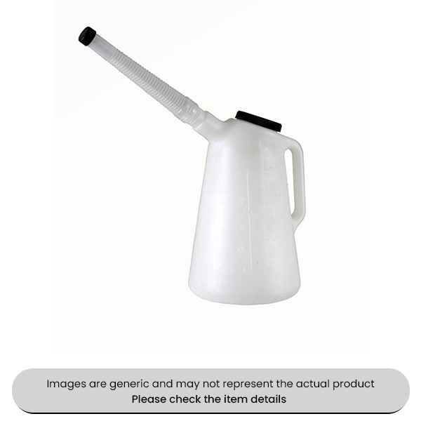 Heavy Duty Polyethylene Measuring Jugs With Flexible Spout & Lid 3L Pack Qty 1