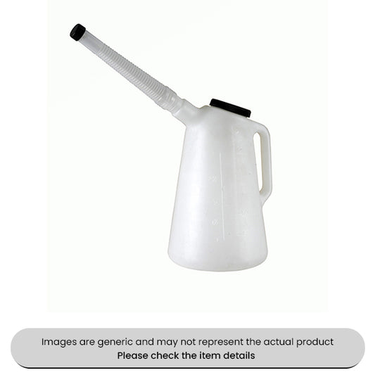 Heavy Duty Polyethylene Measuring Jugs With Flexible Spout & Lid 3L Pack Qty 1