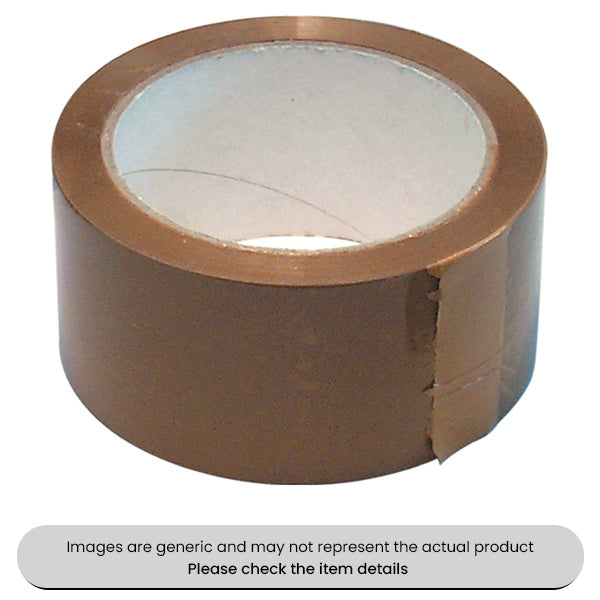 Brown Polypropylene Parcel Tape 48MMX66M Pack Qty 3