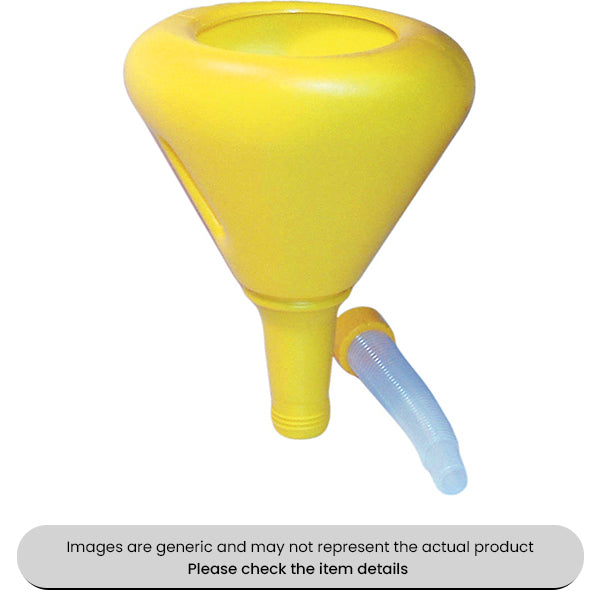 Round Polythene Funnels With Removable Flexible Spout 230MM Pack Qty 1