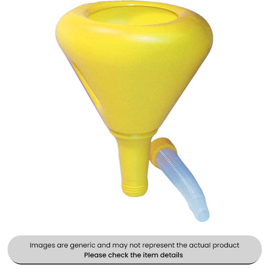 Round Polythene Funnels With Removable Flexible Spout 230MM Pack Qty 1