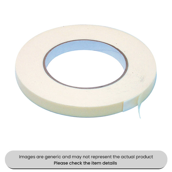 White Double Sided Adhesive Foam Tape 25MMX10M Pack Qty 3