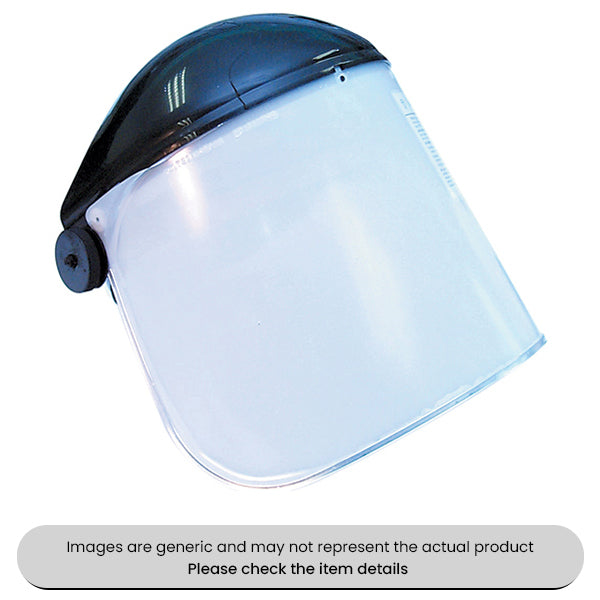 Aluminium Edged Polycarbonate Clear Protective Face Visor Pack Qty 1