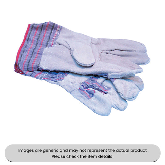 Canadian Pattern General Use Work Gloves Chrome Leather Palms Pack Qty 5