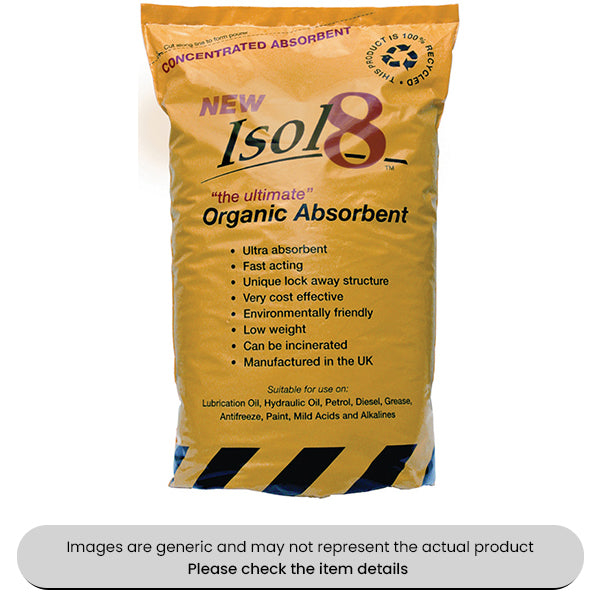 ISOL8 Organic Absorbent Bag 1.3KG Pack Qty 1