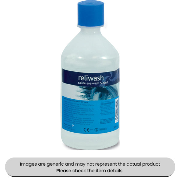 Sterile Eye Wash Bottles 500ML Pack Qty 2