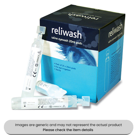 Sterile Eye Wash Single Use Pod 20ML Pack Qty 25
