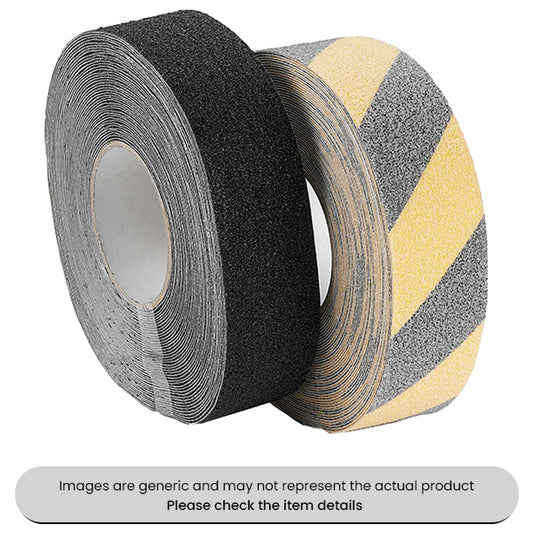Black/Yellow Anti-Slip Tape 50MMX18M For Indoor & Outdoor Use Pack Qty 1
