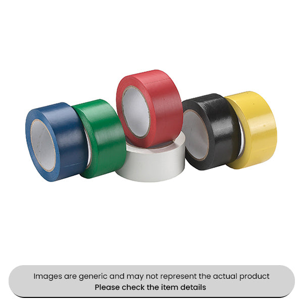 Black PVC Lane & Aisle Marking Floor Tape Self-Adhesive 50MMX33M Pack Qty 1
