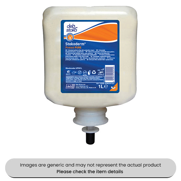 Stokoderm Skin Protection 1L Dispenser Protect Pure Pack Qty 1