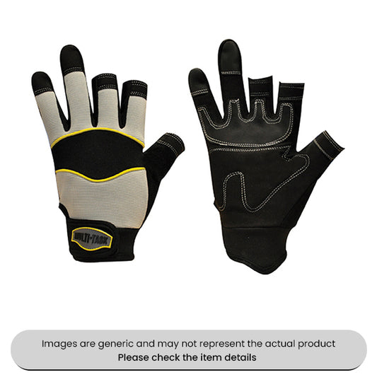Extra Large Multi-Task 3 Gloves With 3 Open Fingers Pack Qty 1