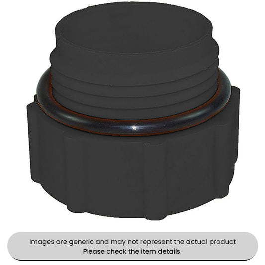 Polypropylene Barrel Adaptor 2" BSP to 2" Male Trisure Threads Pack Qty 1