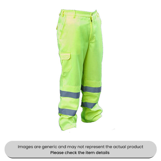 Yellow Medium Heavyweight Reflective Trousers Pack Qty 1