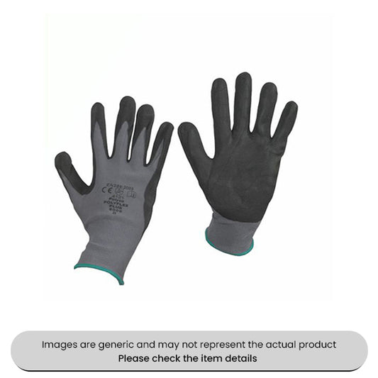 Extra Large Nitrile Coated Gloves Polyflex Plus Pack Qty 5