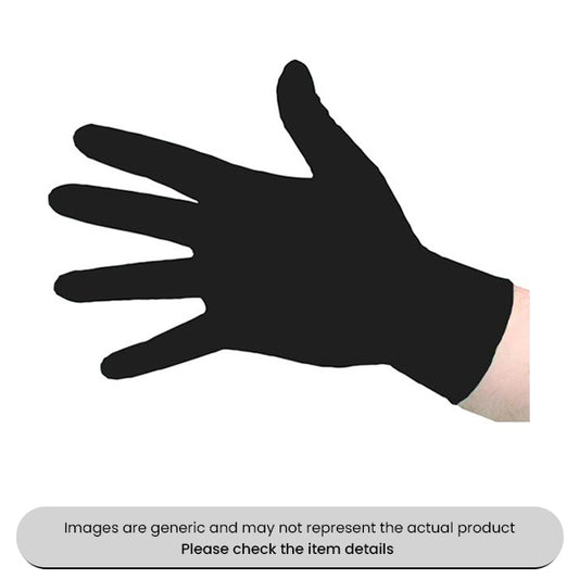 Black Large OnHand Disposable Gloves Nitrile Pack Qty 100