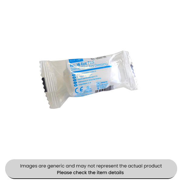 No.16 Eye Pad Dressings Pack Qty 20