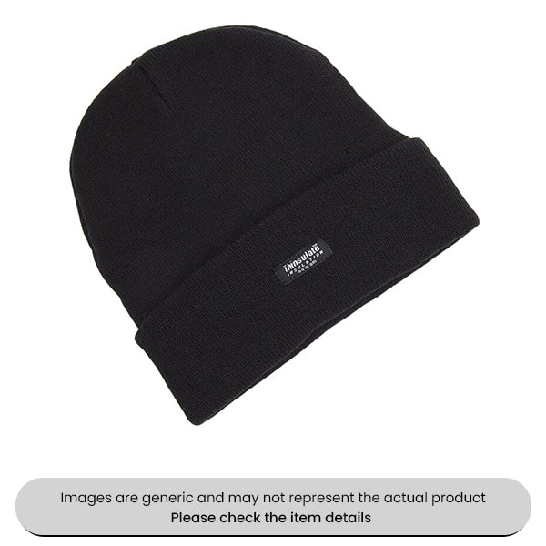 Thinsulate Thermal Hat Beanie Style Pack Qty 1