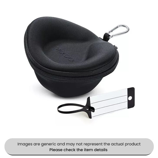 FFP Mask Storage Case With Zip, Carabiner Clip and Name Tag Pack Qty 1