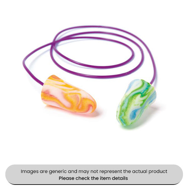 Spark Plug Cord Earplugs 35DB Pack Qty 25