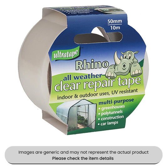 Clear All Weather Tape 50MMX10M Pack Qty 3