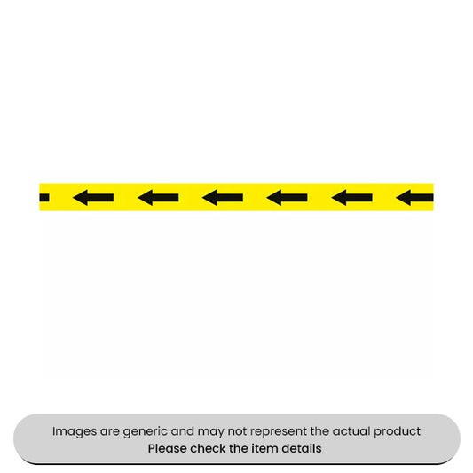 Black/Yellow Arrow Floor Marking Tape 50MMX33M Pack Qty 1