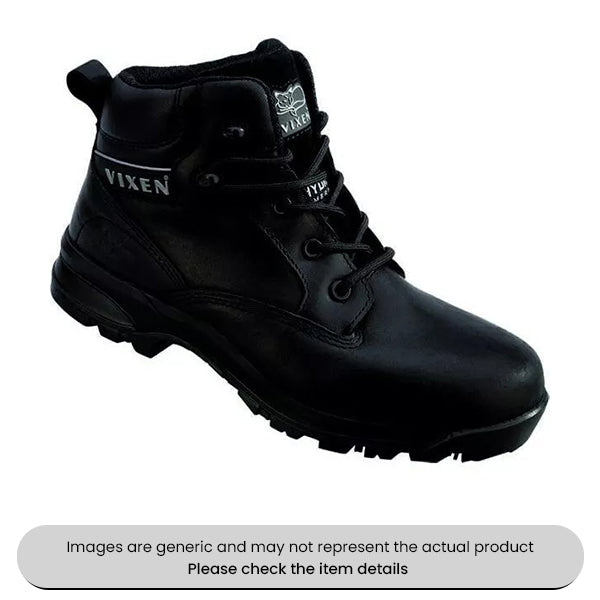 Black Waterproof Ladies Safety Boots Size 5 Fibreglass Toecap Pack Qty 1