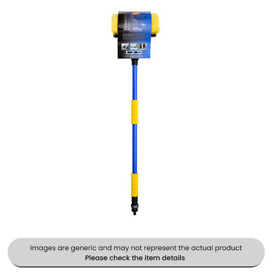 Pro Wash Brush 1.7M With 2 Yellow Foam Gripping Points Pack Qty 1