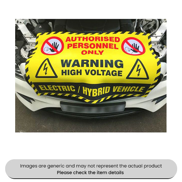 Warning Wing Cover 90CMx60CM For EV Hybrid Car Pack Qty 1