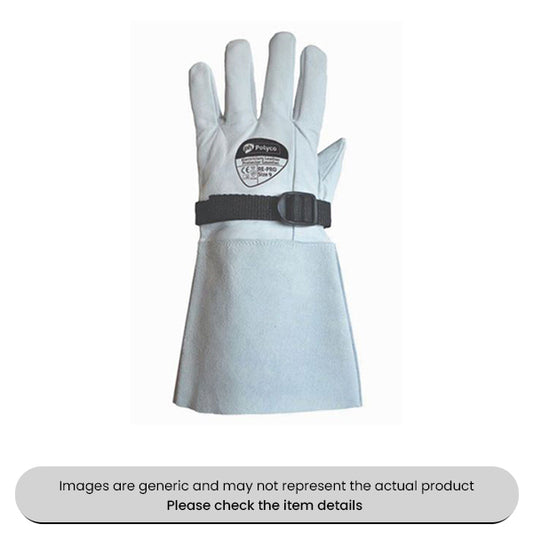 EV Leather Gauntlet 3111X PPE CAT II Overglove Medium Pack Qty 1