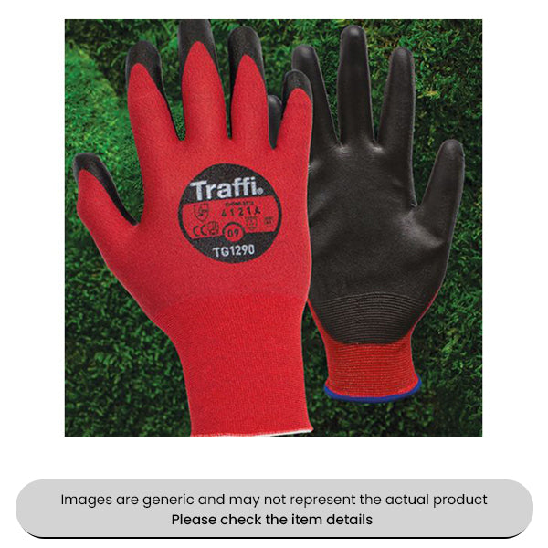 Extra Large Red Traffi X-Dura Antistatic Gloves Cut Level A Pack of 10