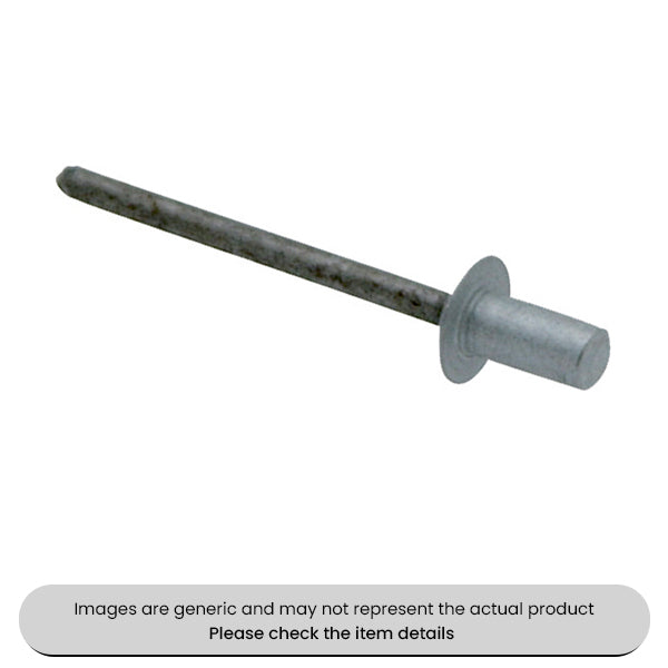 Aluminium Closed End Rivets Pressure & Water-tight 4.8X14.5MM Pack Qty 200