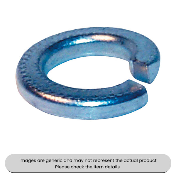 Zinc Plated Spring Washers DIN 1278 Metric 6MM Rectangular Section Pack Qty 500